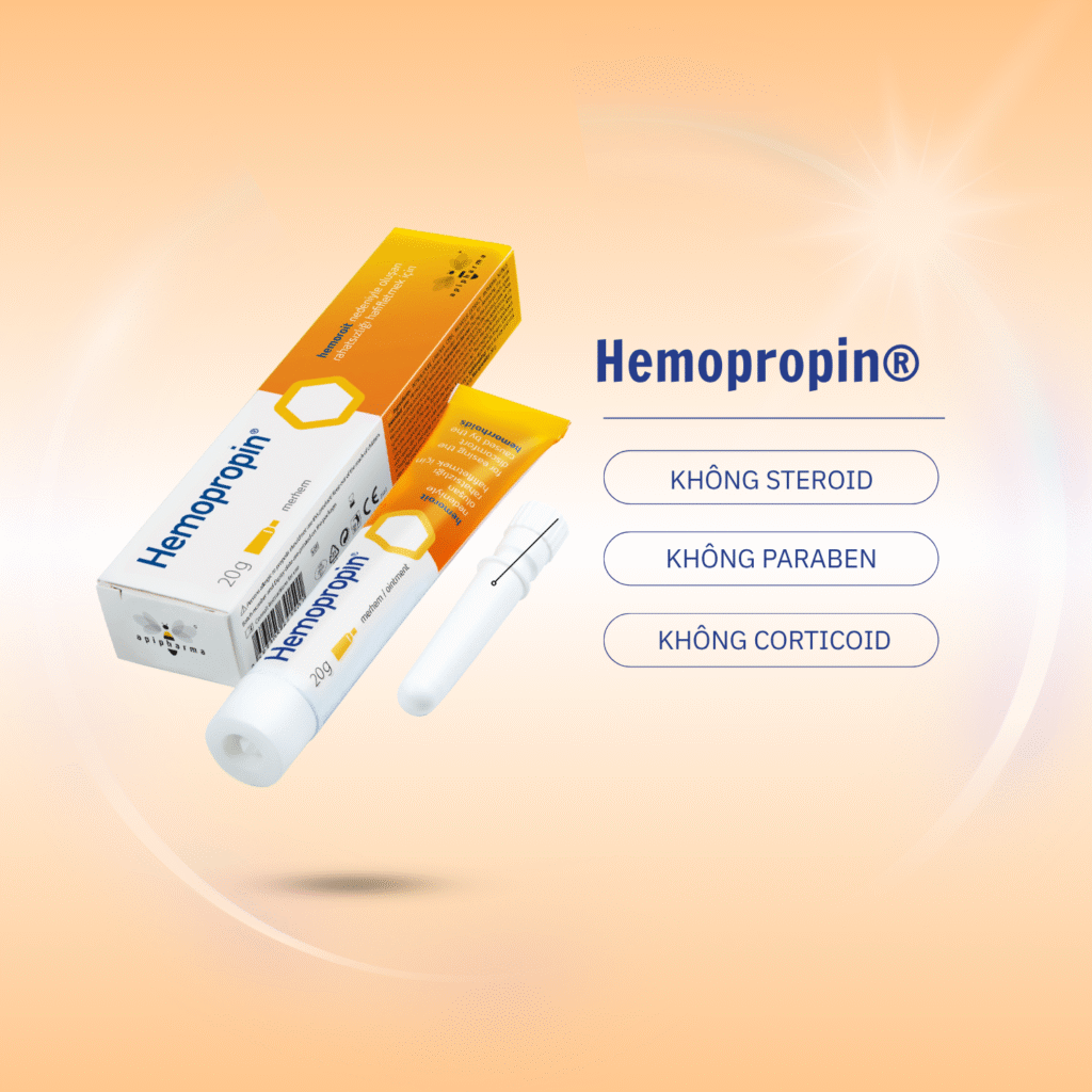 Kem boi tri dang mo chua keo ong Hemopropin 3